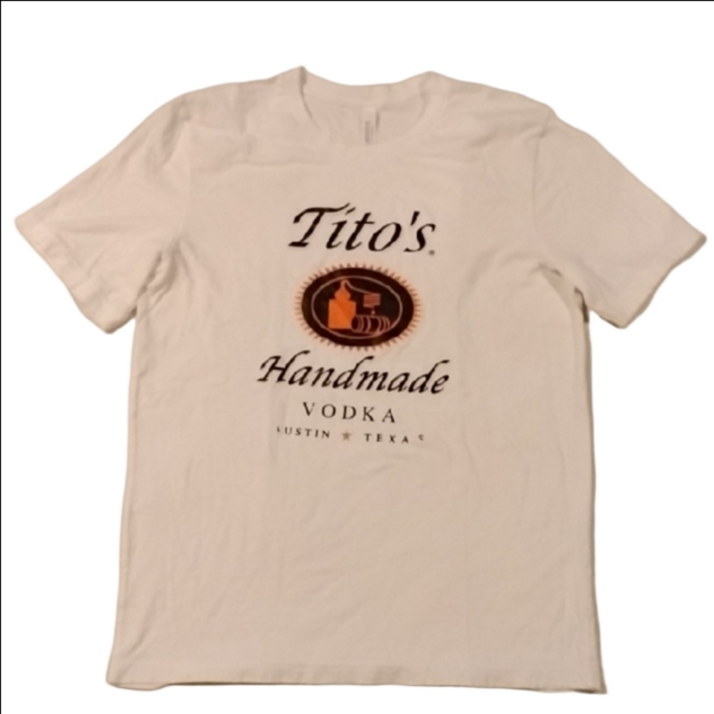 Bella Canvas White Tito's Vodka Graphic Tee